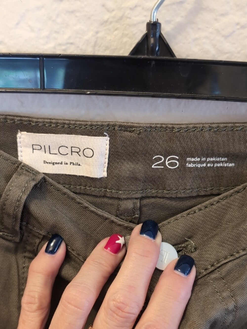 Anthropologie Pilcro The Rylan Relax High-Rise Flare Pants in Olive Green - Picture 4 of 4